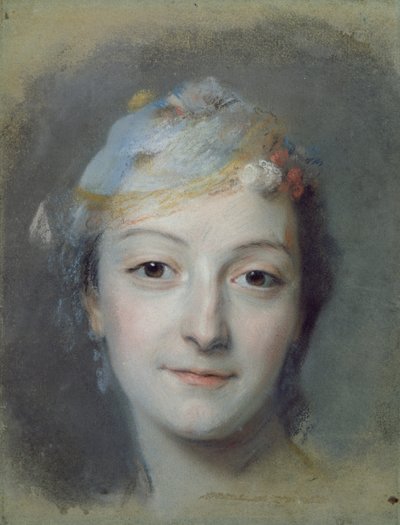 Porträt von Marie Fel (1713-78) von Maurice Quentin de La Tour